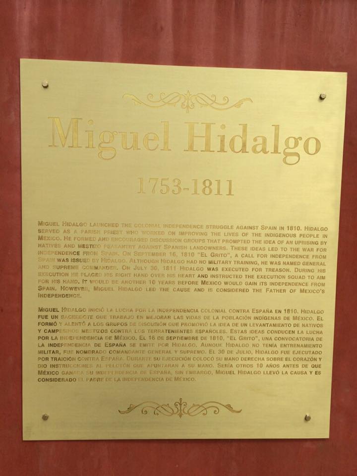 Miguel Hidalgo Plaque Unveiling Ceremony 