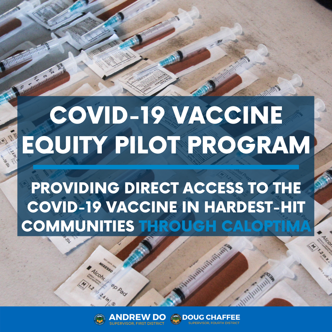 COVID-19 Vaccine Equity Pilot Program
