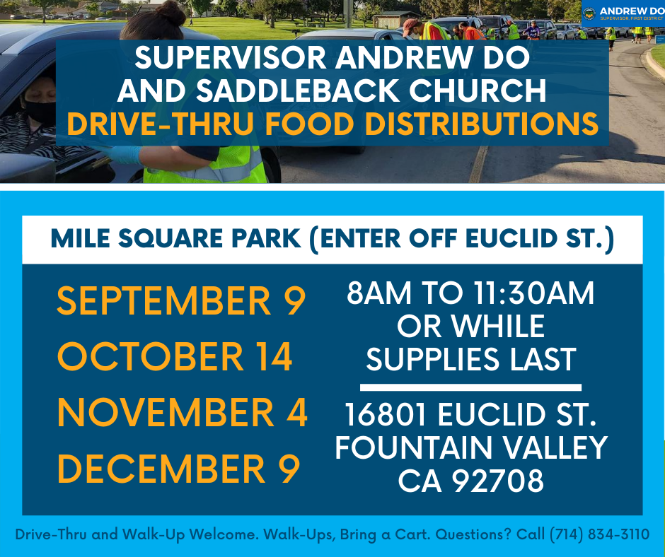 Drive-Thru Food Distribution: November 4, 2020
